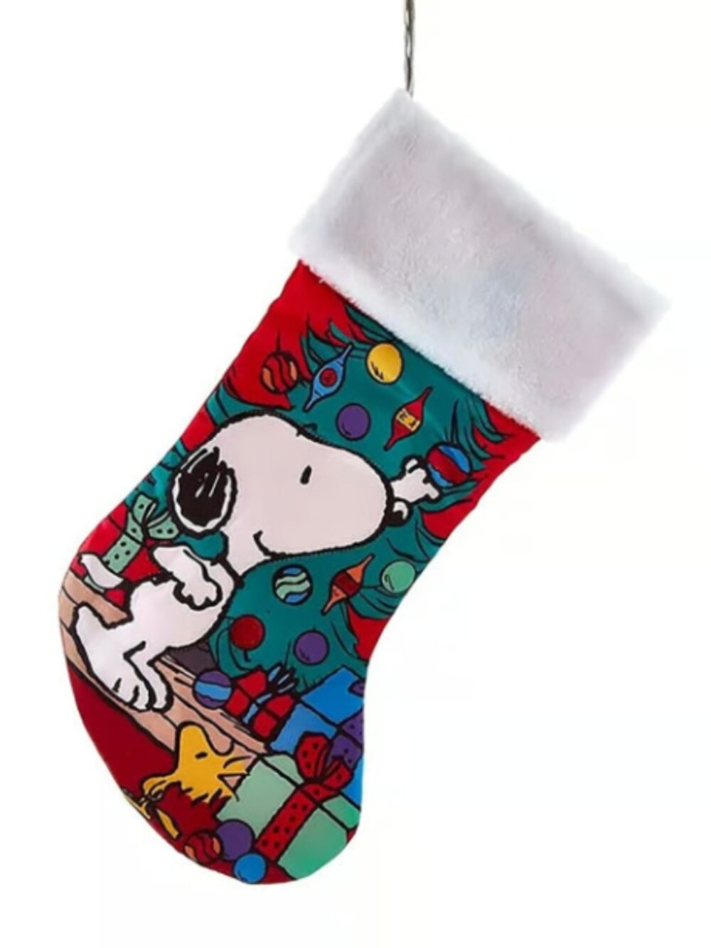 Kurt Adler Peanuts Snoopy Christmas Tree Stocking, 19in